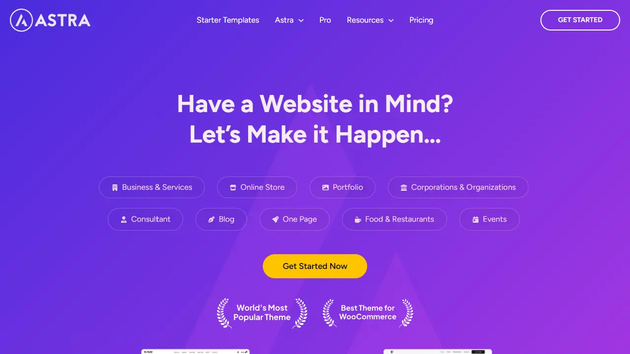 Thème Astra pour WordPress