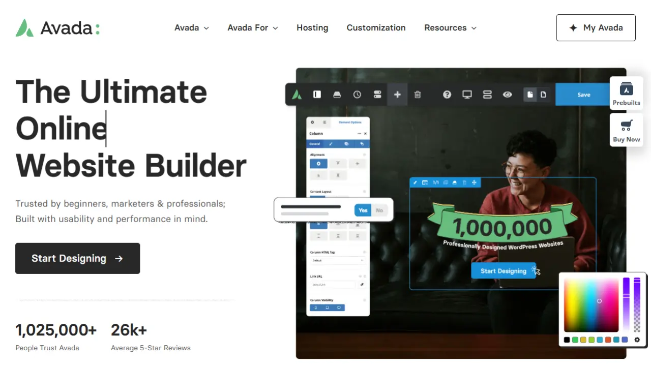 Thème Avada pour WordPress