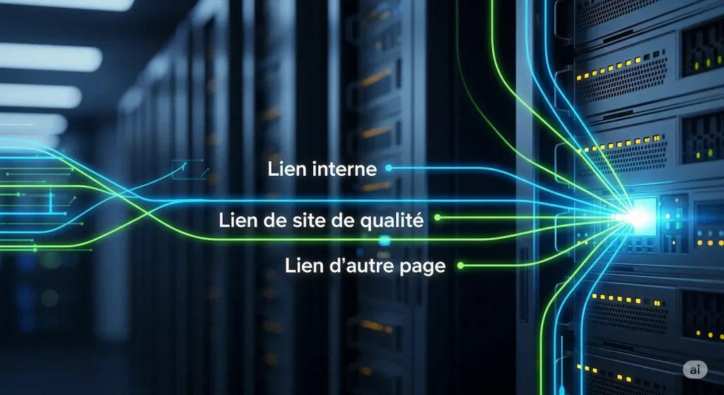 Un serveur distribuant le jus à travers des liens puissants et thématisé