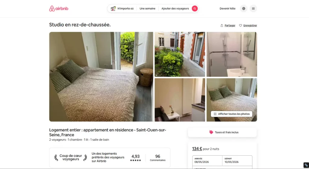 Airbnb (Hôtes) : Capture d'écran de la landing page pour hôtes d'Airbnb, un modèle de réassurance qui neutralise la peur via la garantie AirCover.