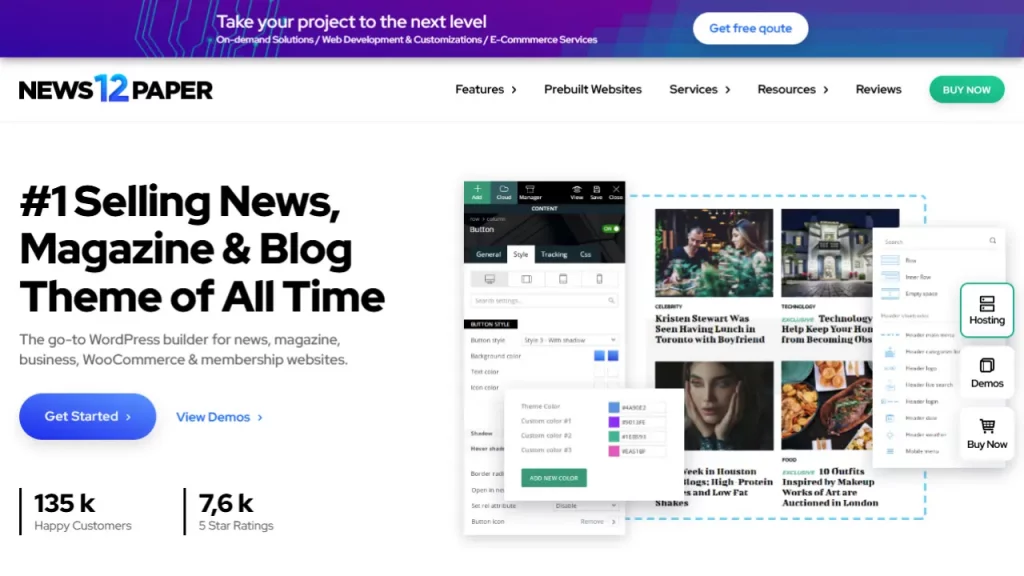 landing page