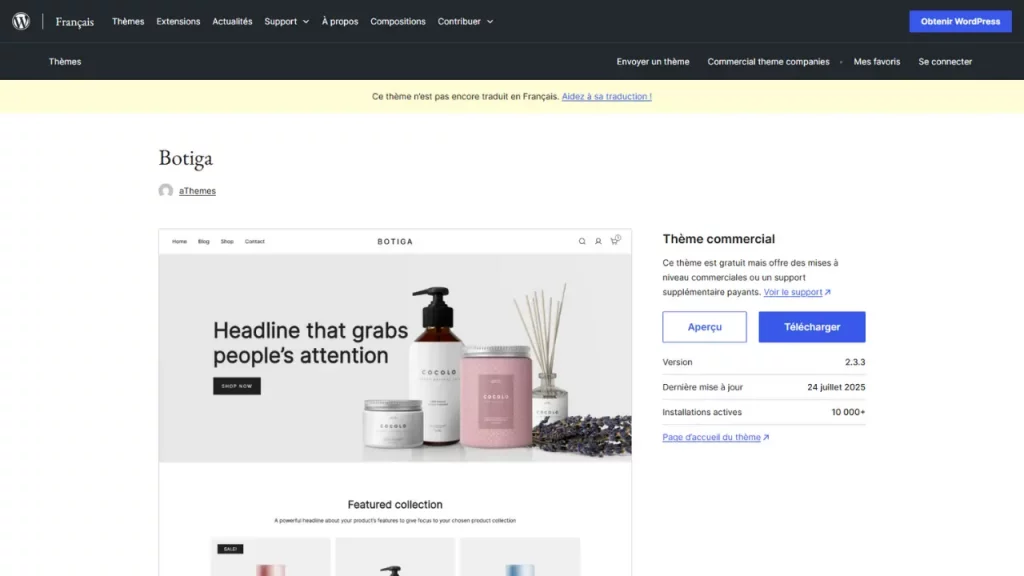 landing page