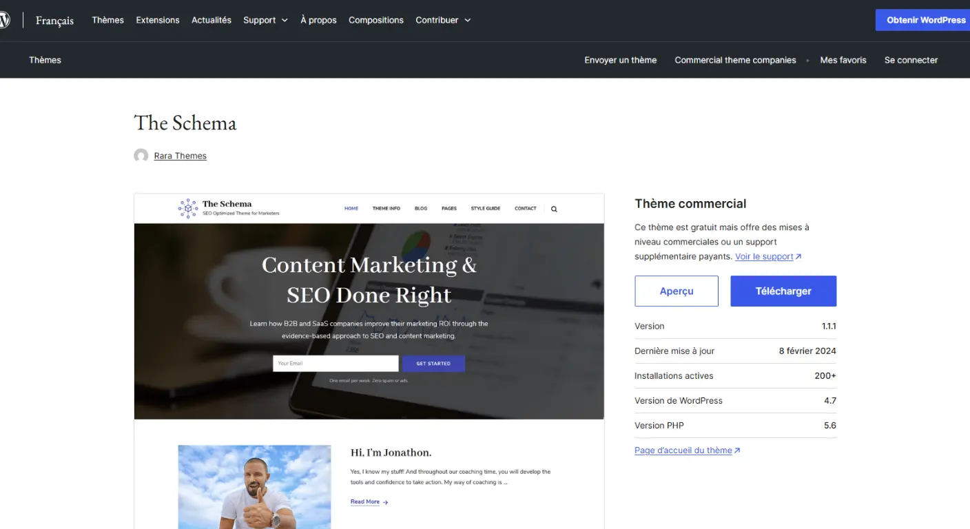 Thème WordPress The Schema